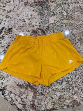 Dark Yellow Adidas Women's Running Shorts